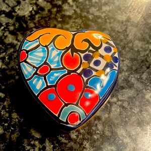 Talavera‎ Heart Trinket Box
